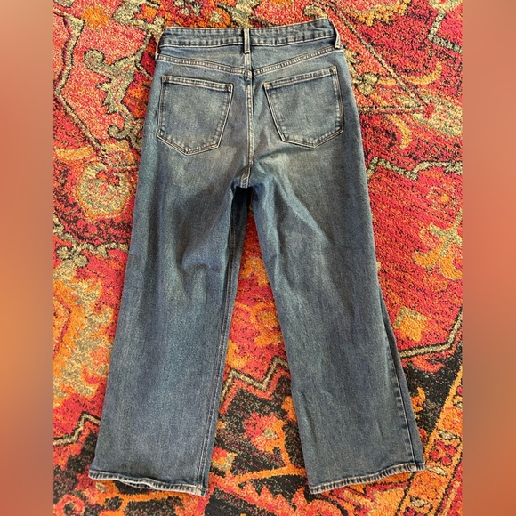 Old Navy | Women’s Medium Blue Denim Wide Leg Extra High Rise Jeans, size 10 - Picture 5 of 16